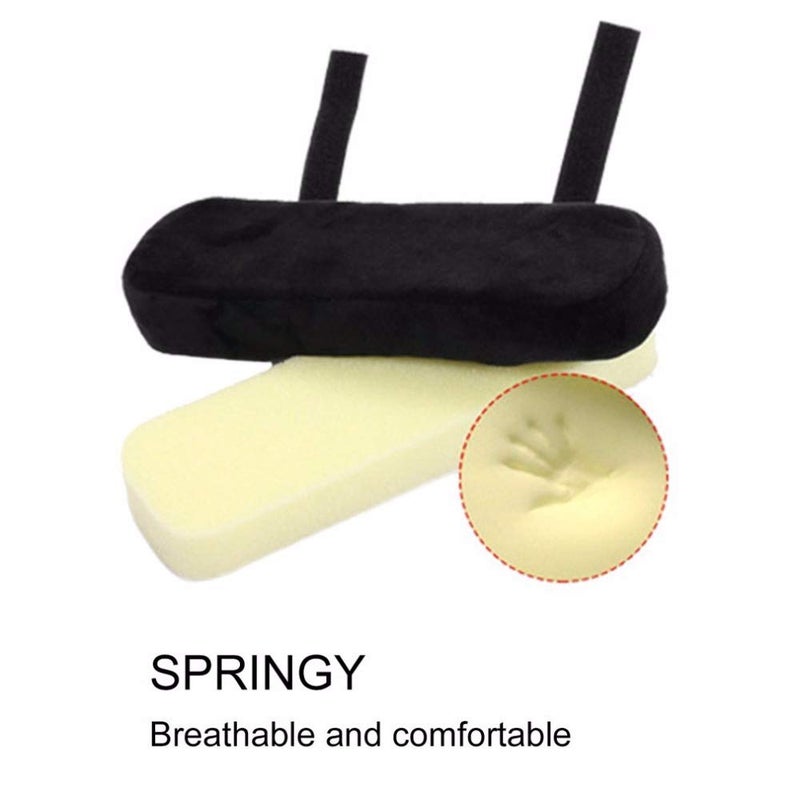traderplus 2 Pcs Memory Foam Chair Armrest Pads Cushion Cover Elbow Pillow for Forearm Pressure Relief - Image 2